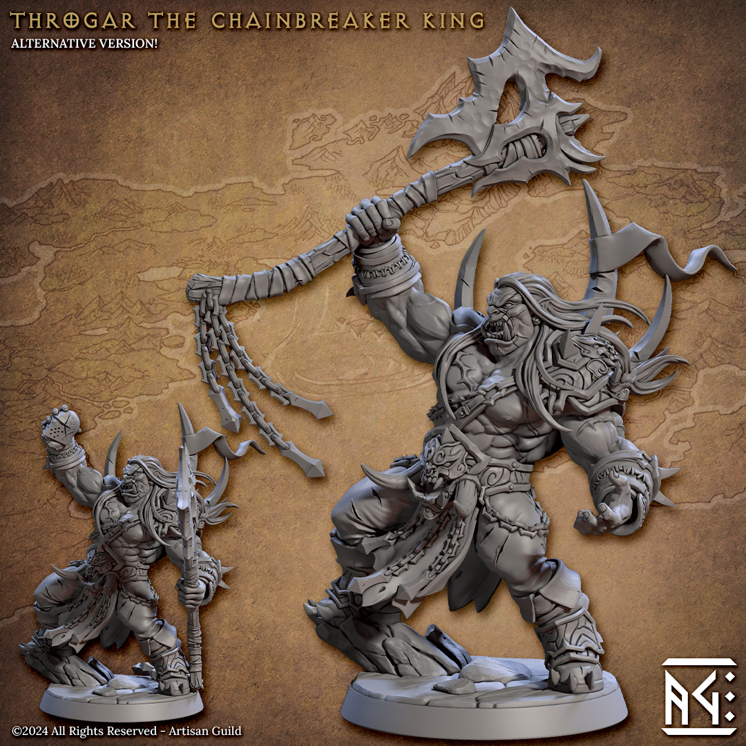 Throgar the Chainbreaker King | Blackcrag Orcs