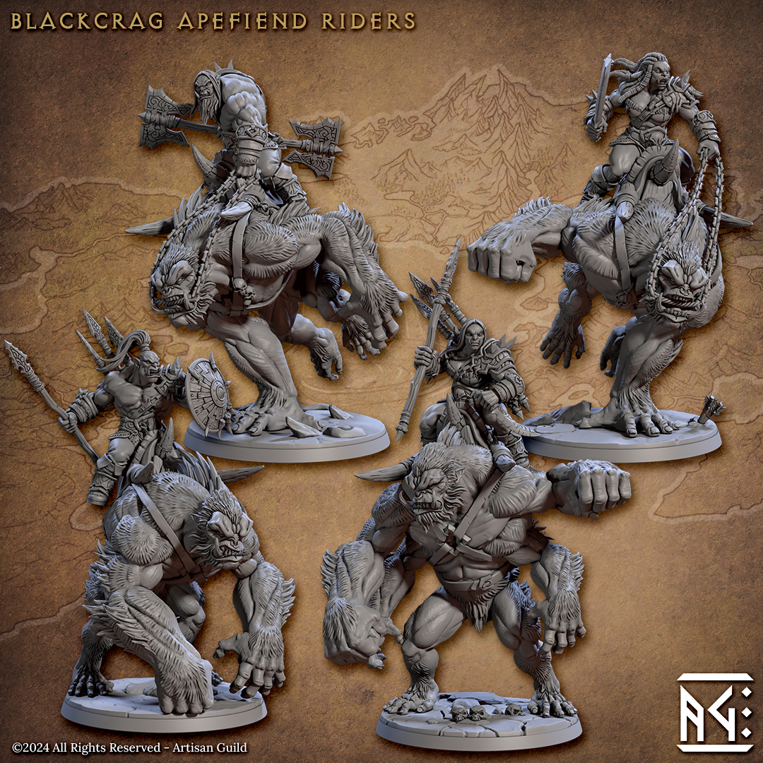 Blackcrag Apefiend Riders (4) | Blackcrag Orcs