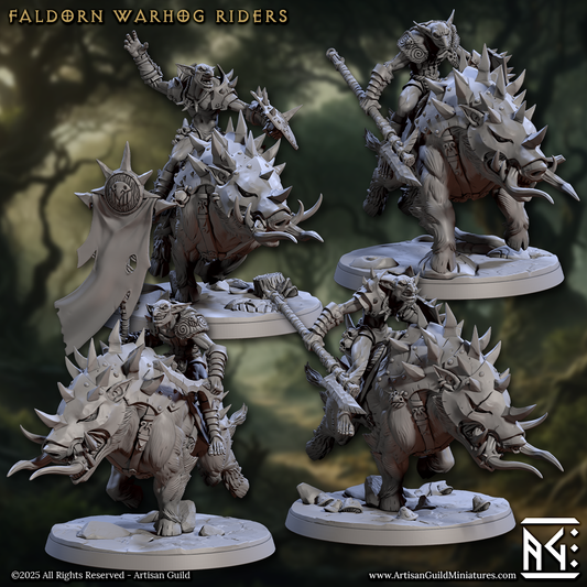 Warhog Riders (Set of 4) | Faldorn Hobgoblins