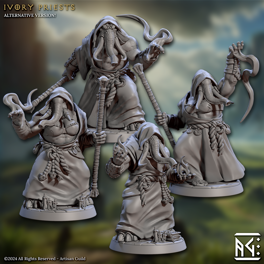 Ivory Priests (4) | Elephorim Ivory Sentinels