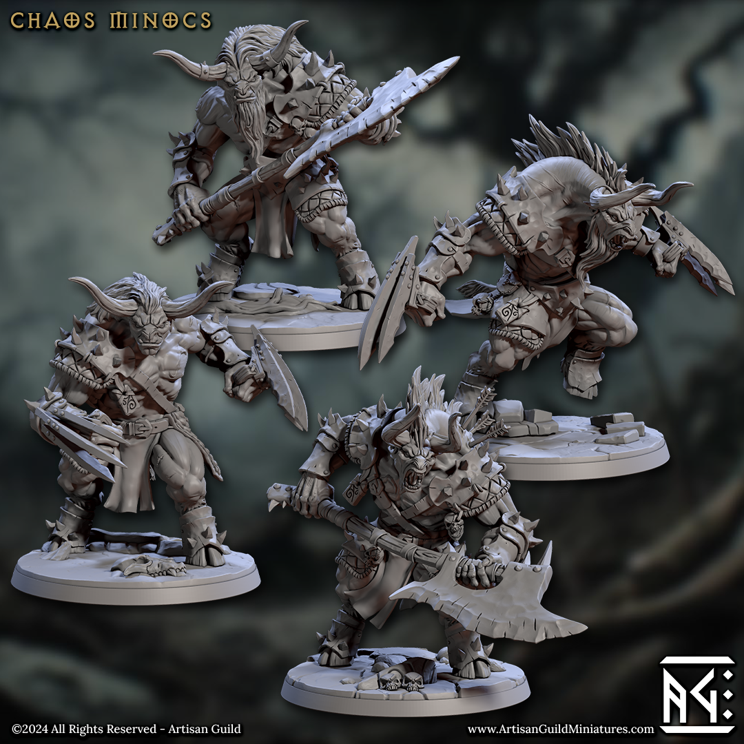 Chaos Minocs (4) | Rise of the Beastmen