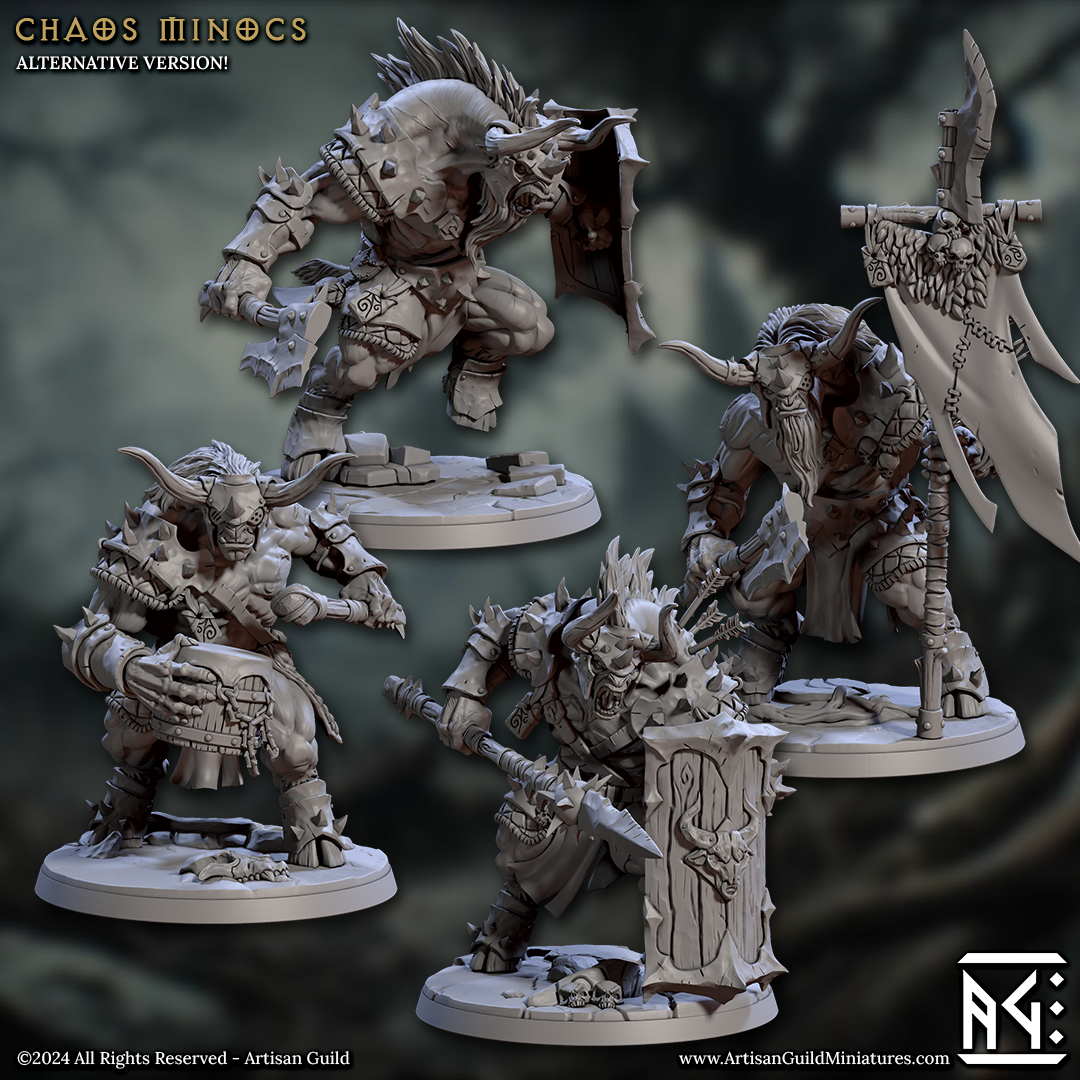 Chaos Minocs (4) | Rise of the Beastmen