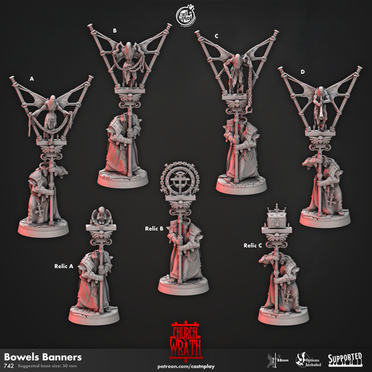 Bowels Banners (Set of 7) | Church of Wrath