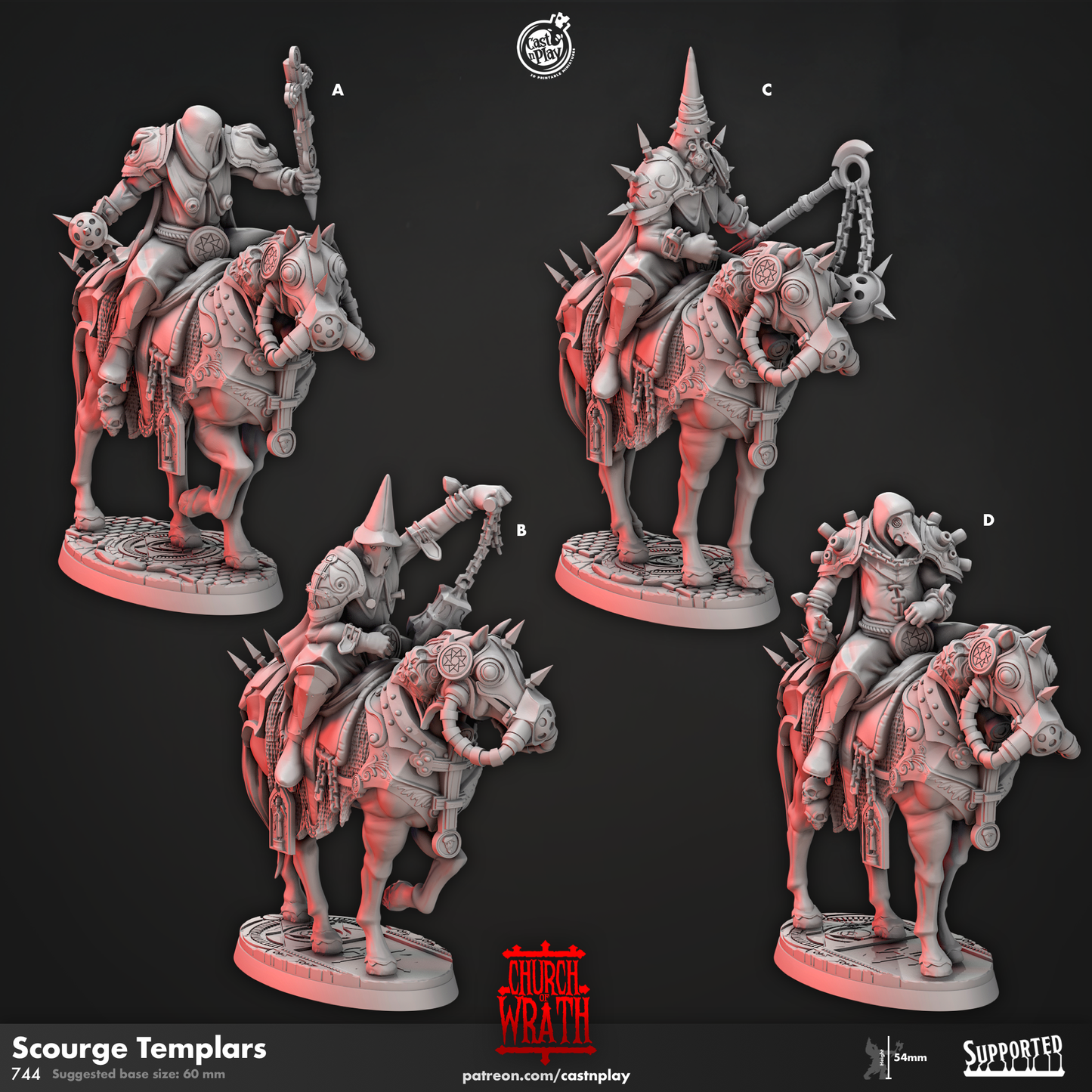 Scourge Templars (Set of 4) | Church of Wrath