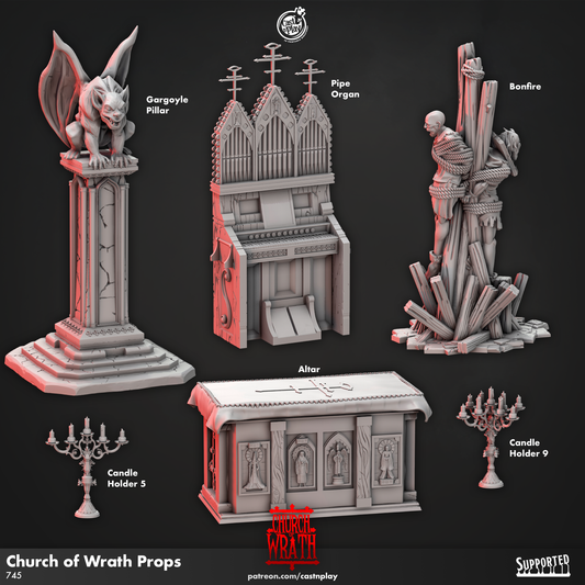 Church of Wrath Props (Set of 6) | Church of Wrath