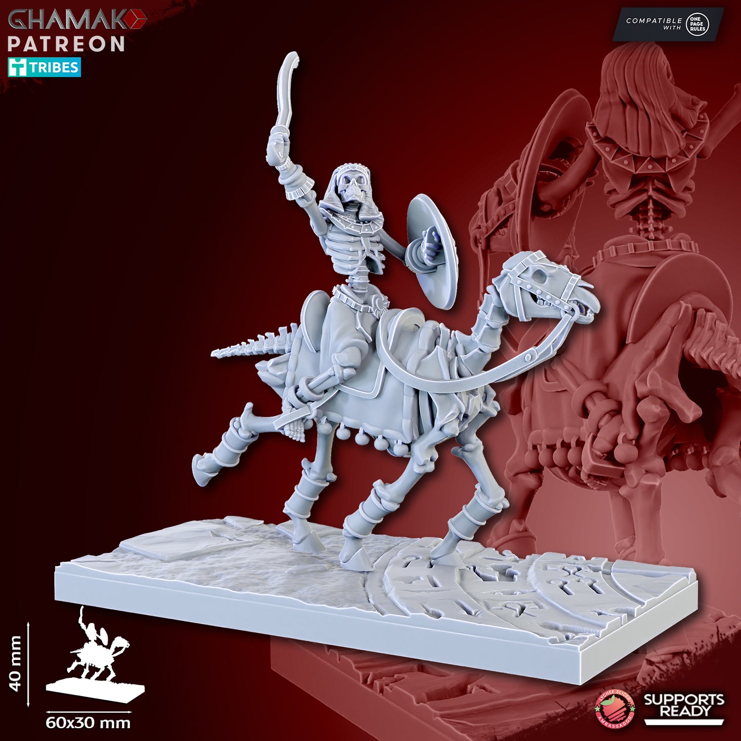 Sand Skeleton Horsemen (5) | Undead Pharaohs