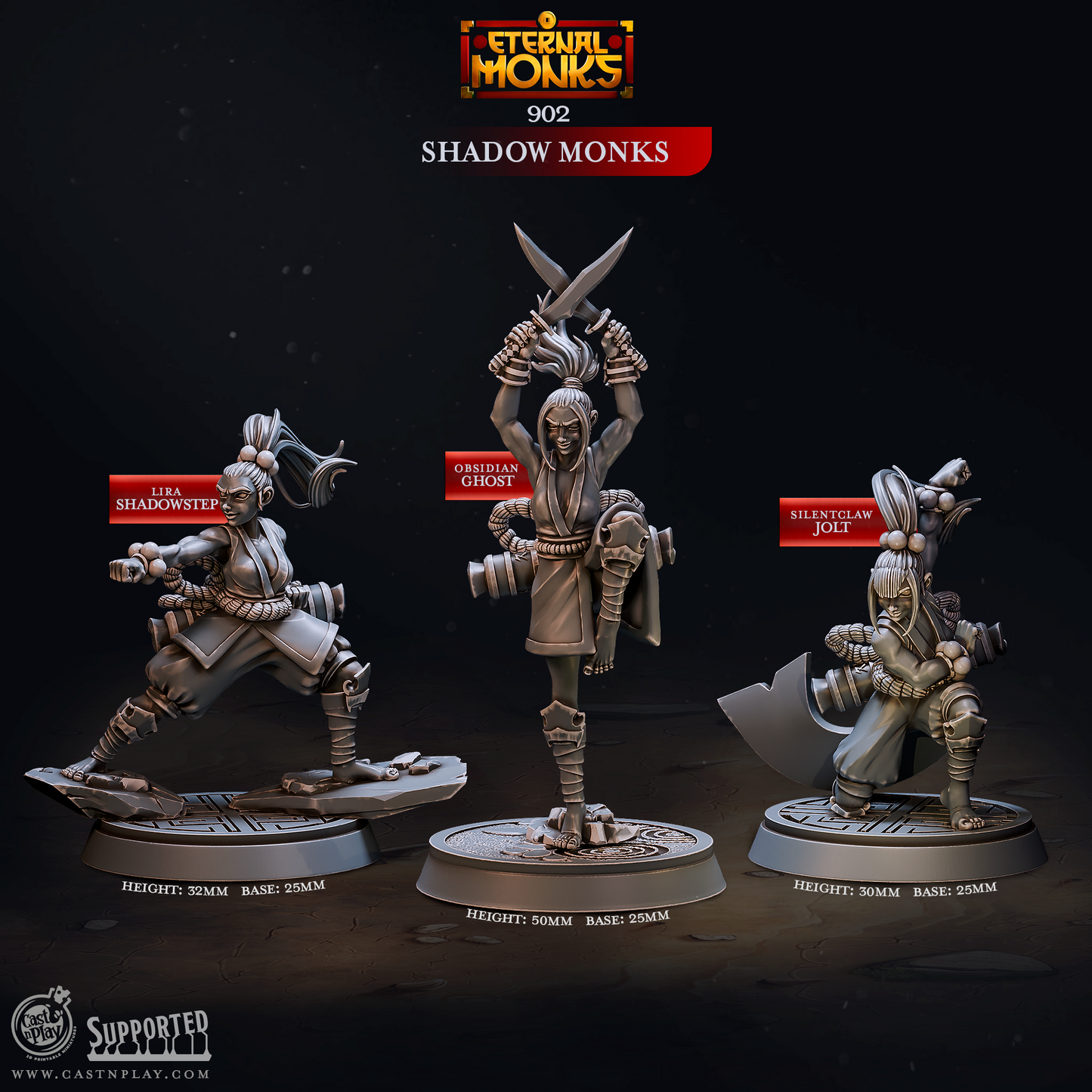 Shadow Monks (Set of 3)  | Eternal Monks