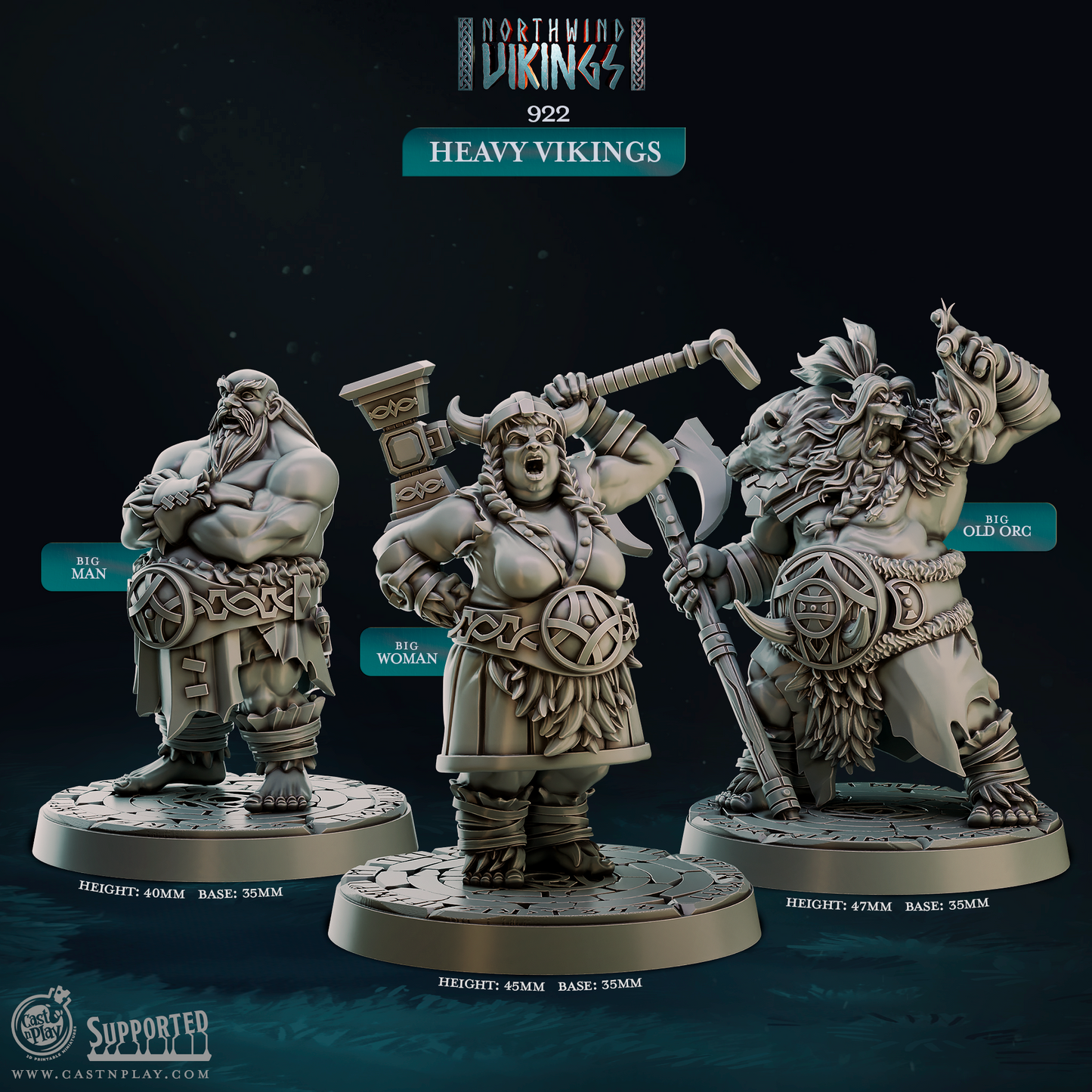 Heavy Vikings (Set of 3)  | Northwind Vikings