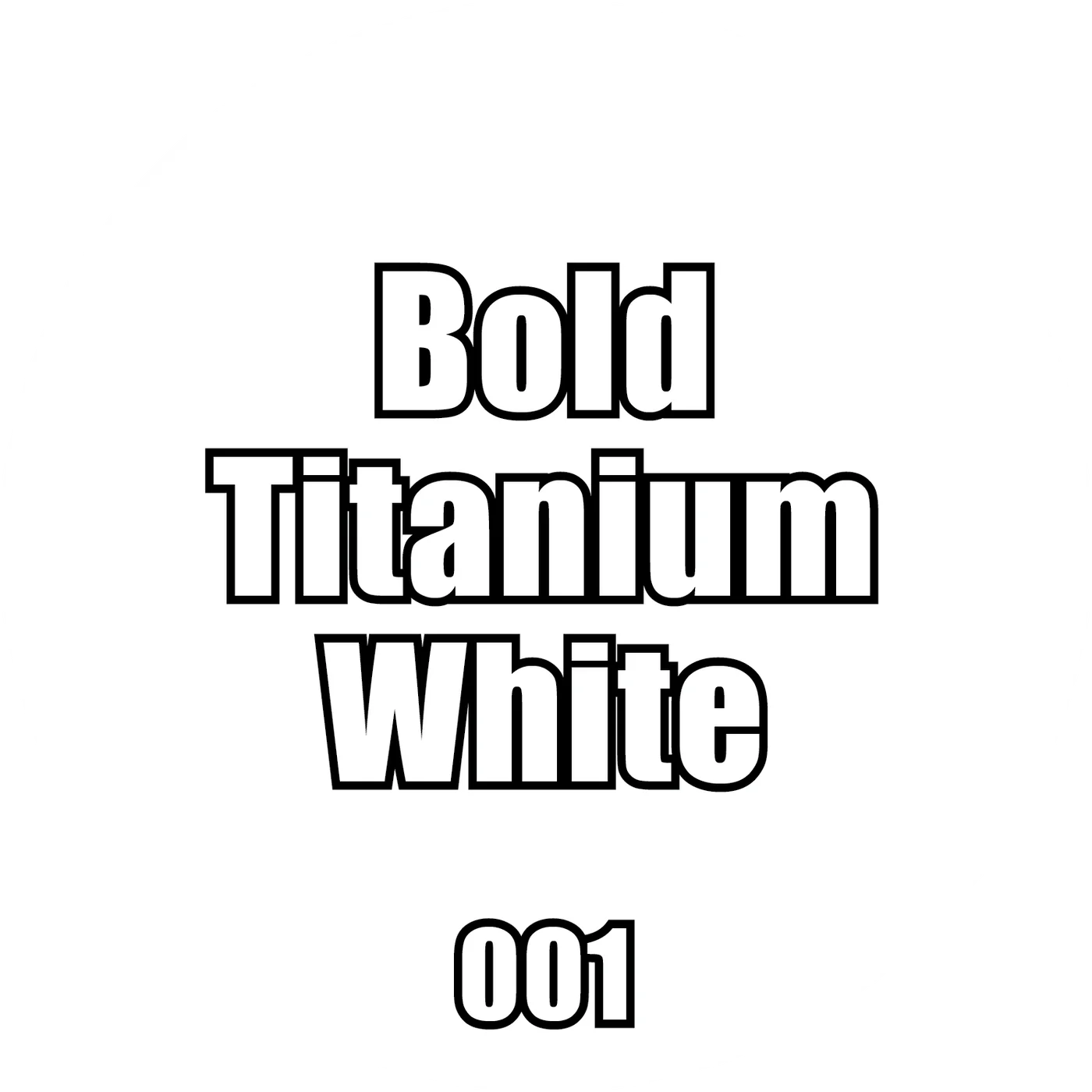 001 - Pro Acryl Bold Titanium White